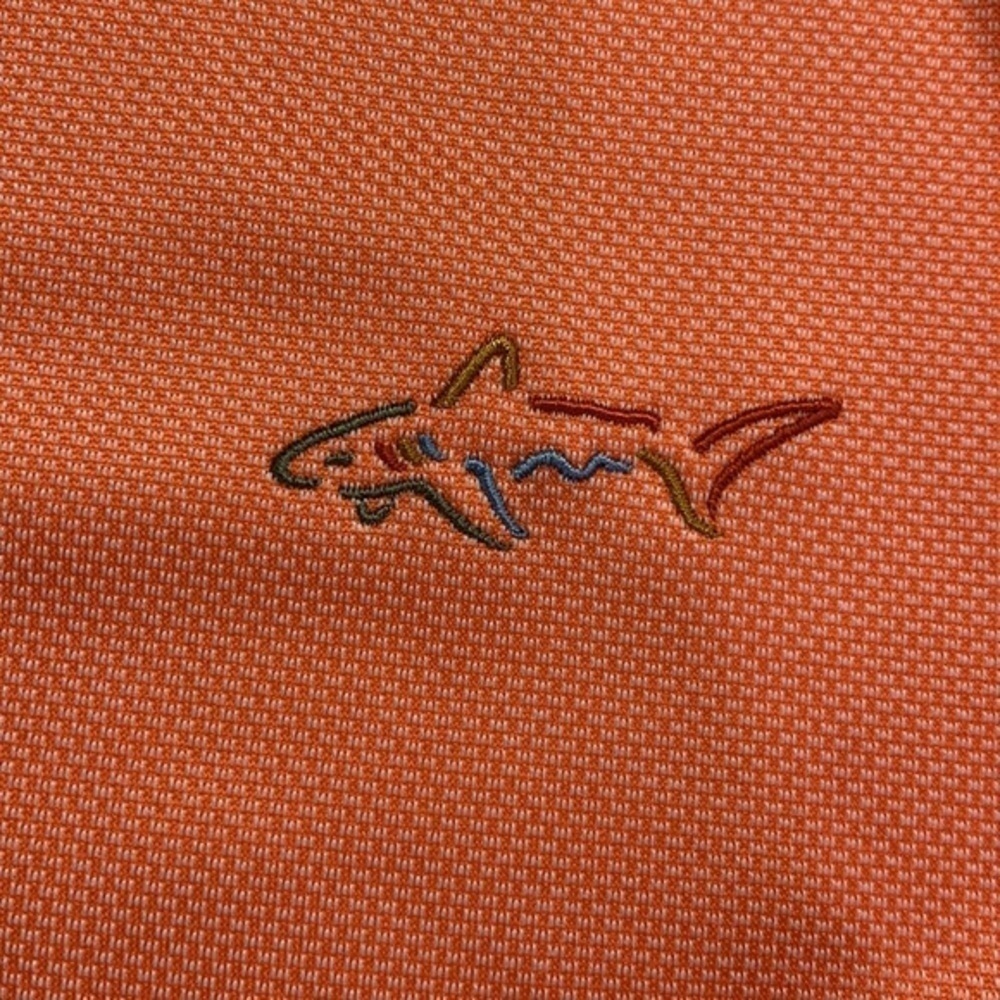 Greg Norman Play Dry Orange/Coral Polo Golf Shirt Size XXL EUC #0327 - Picture 6 of 8